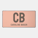 Buscar rosa y marrón alfombrillas de raton Monograma