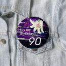 Buscar 90 cumpleaños chapas Botón