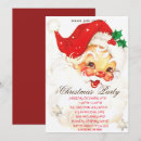 Buscar traje de papá noel invitaciones Rojo