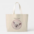 Buscar perro blanco bolsos Pintar