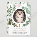 Buscar hedgehog invitaciones Acuarela