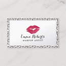 Buscar estampado leopardo tarjetas de visita Artista de maquillaje