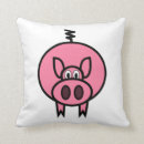 Buscar cerdos rosados cojines Dibujo animado