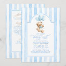 Buscar oso azul invitaciones Futura madre