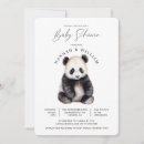 Buscar baby panda invitaciones Moderno