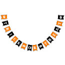 Buscar naranja y negro banderines Feliz halloween