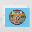 Buscar vacaciones en la playa tarjetas Océano