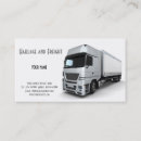 Buscar transporte y carga tarjetas de visita Negocio