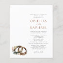 Buscar anillos entrelazados invitaciones Elegante