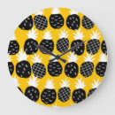 Buscar fruta amarilla relojes de pared Piña