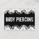 Buscar piercing tarjetas de visita Cuerpo