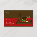 Buscar amado tarjetas de visita Hamburguesa