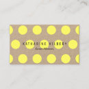 Buscar puntos amarillos tarjetas de visita General y unisex