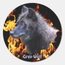 Buscar incendios forestales pegatinas De lobo gris