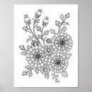Buscar libro de colorear posters Floral