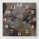 Buscar león relojes de pared Animal