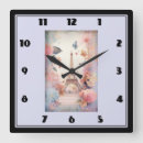Buscar flores y mariposas relojes de pared Elegante