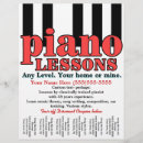 Buscar profesor de música flyers Clases de piano