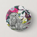 Buscar búhos chapas Botón
