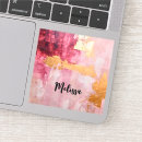 Buscar pintura abstracta pegatinas Rosa