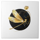 Buscar libélula azulejos Negro