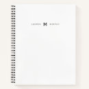 Buscar blanco y negro libretas Monogramado