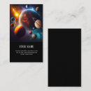 Buscar sistema solar tarjetas de visita Astronauta