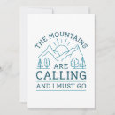 Buscar las montañas están llamando postales Exterior