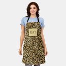 Buscar estampado leopardo delantales Moderno