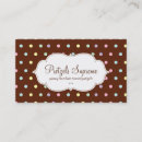 Buscar chocolate blanco tarjetas de visita Negocio