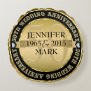 Buscar 50 boda oro aniversario cojines Elegante