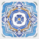 Buscar mosaicos azules y verdes pegatinas Patrón