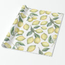 Buscar amarillo limón papel de regalo Acuarela