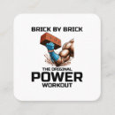 Buscar workout tarjetas de visita Albañilería