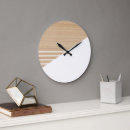 Buscar rayas blancas relojes de pared Para todos