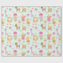 Buscar animales felices papel de regalo Adorable