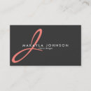 Buscar coral moderno tarjetas de visita Interiorista