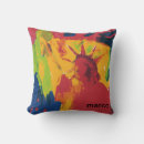 Buscar estatua de la libertad cojines Acuarela