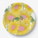 Buscar rustic papel platos Girasol