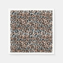 Buscar piel animal salvaje servilletas Marrón