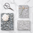 Buscar gris plateados papel de regalo Nupcial