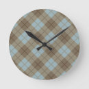 Buscar checkered relojes de pared Brown