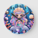 Buscar sirena relojes de pared Chica