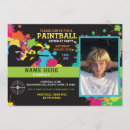 Buscar fiesta de paintball invitaciones Niños