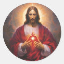 Buscar corazón sagrado de jesús pegatinas Católico