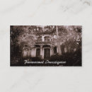 Buscar paranormal tarjetas de visita Negocio