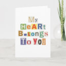 Buscar mi corazón pertenece tarjetas Romance