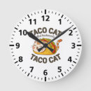 Buscar humor del gato relojes de pared Adorable