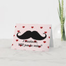 Buscar bigotes divertidos postales Día de san valentín