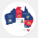 Buscar mapa de australia pegatinas Australiano